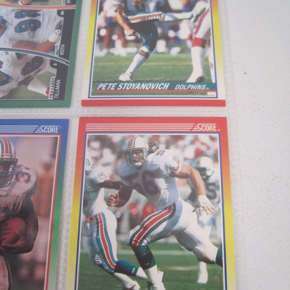 Lot Of 9 NFL Miami Dolphins Player Cards - Picture 5 of 12